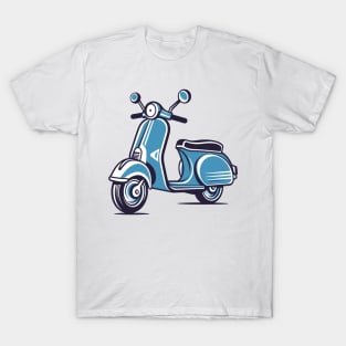 Retro Scooter Ride Graphic Tee Design T-Shirt